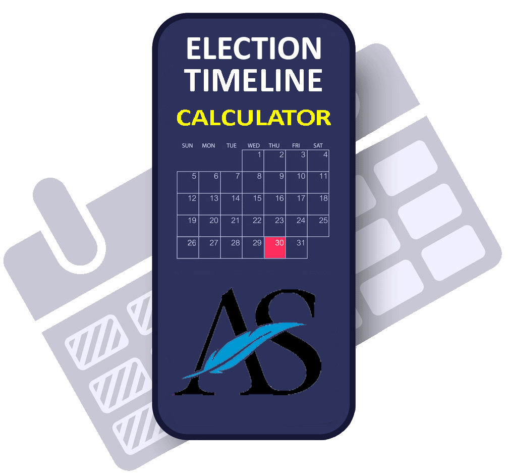 Election Timeline Calculator by Adams Stirling