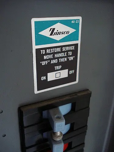 Zinsco electrical panel