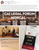 Adams Stirling Founder and Managing Partner Adrian Adams speaks at inaugural CAI Legal Forum NorCal